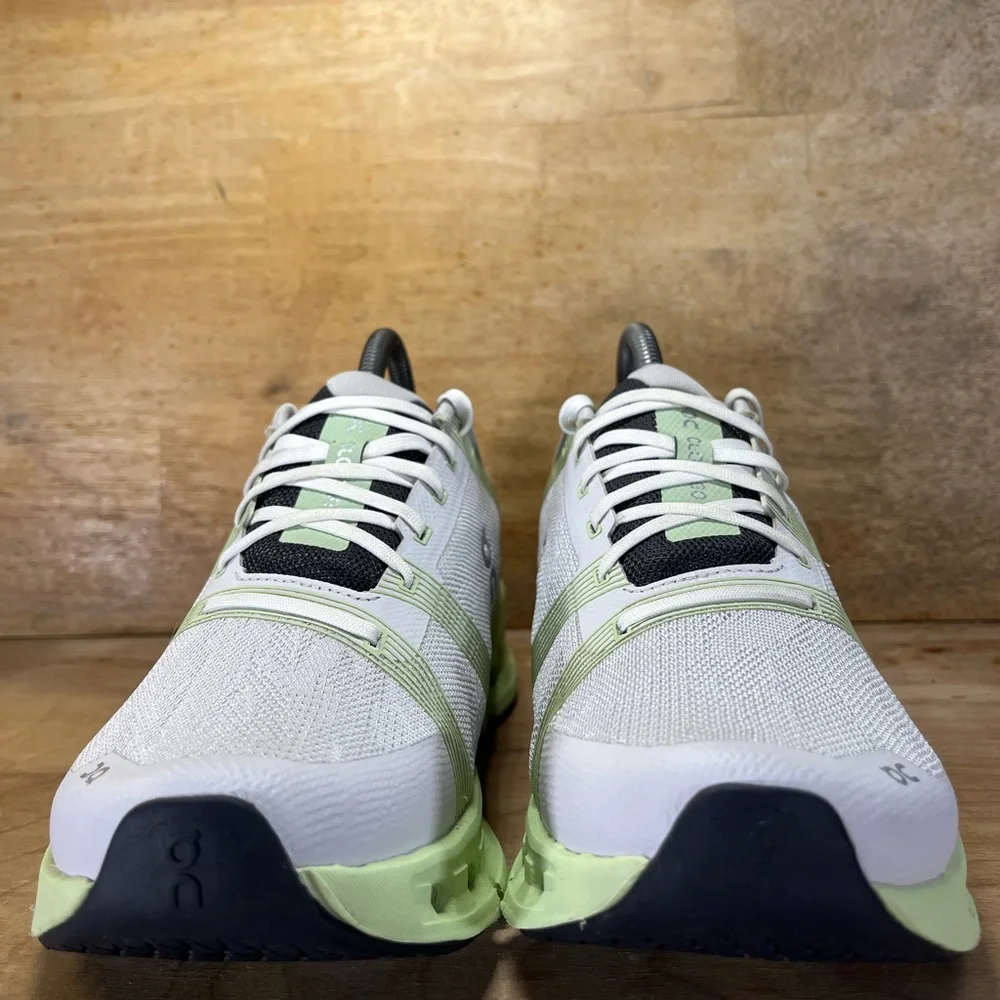 On Cloudgo REFLECTIVE Womens Size 8.5 Running Shoes Sneakers White Meadow - Picture 2 of 12